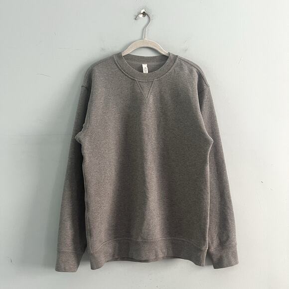 Lululemon All Yours Heathered Core Medium Grey Crewneck Sweatshirt - Picture 3 of 6